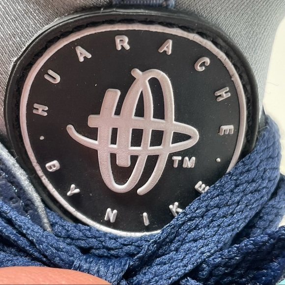 Nike Huarache Free Run Midnight Navy Sneakers Size 10 510801 444 | - Picture 12 of 13